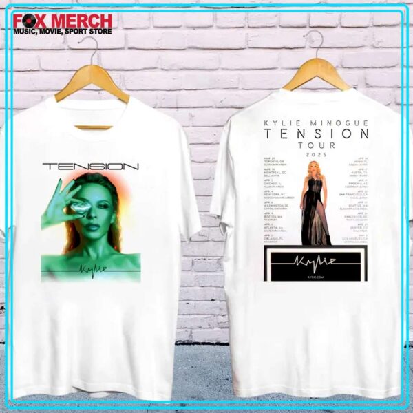 Kylie Minogue Tension World Tour 2025 T Shirt