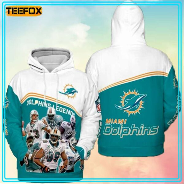 Miami Dolphins Team Legend 3D Hoodie