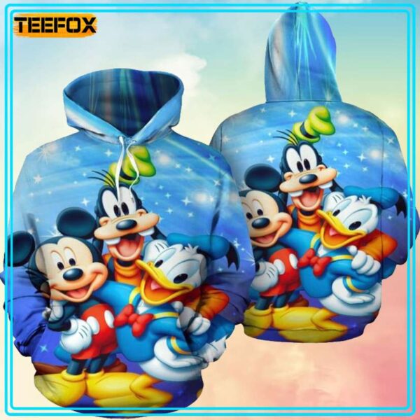 Mickey Goofy Donald Disney 3D Hoodie