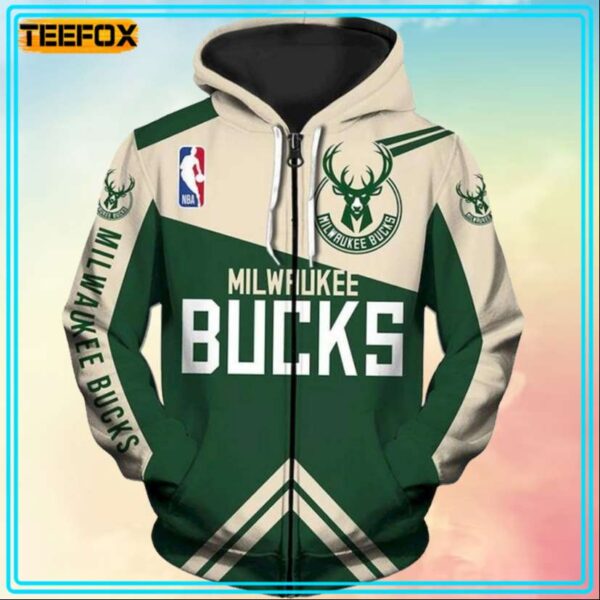 Milwaukee Bucks NBA Unisex 3D Hoodie