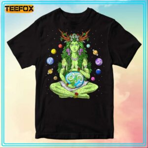 Mother Earth Hippie Nature Gaia Greek Goddess Pagan Earth Day T Shirt