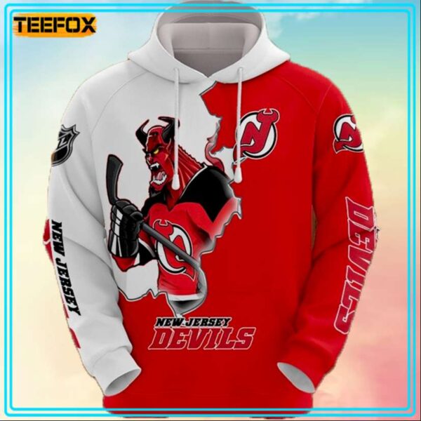 New Jersey Devils Cartoon Unisex 3D Hoodie