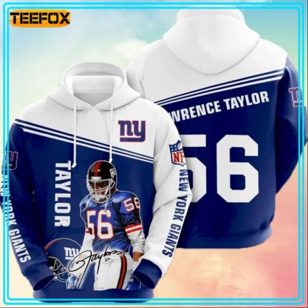 New York Giants Lawrence Taylor 3D Hoodie