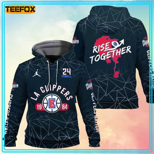 Norman Powell NBA Los Angeles Clippers Rise Together 3D Hoodie