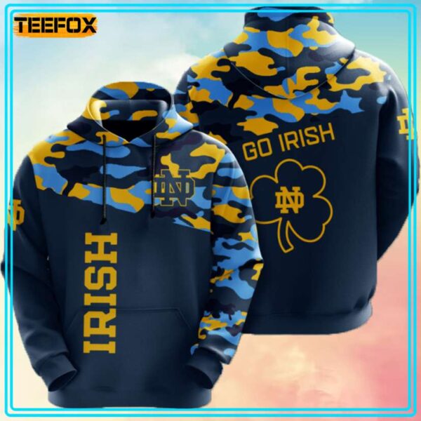 Notre Dame Fighting Irish American Football 3D Hoodie