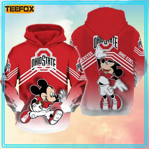 Ohio State Buckeyes Mickey 3D Hoodie