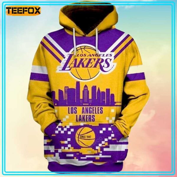 Pemagear Los Angeles Lakers Nba 3D Hoodie