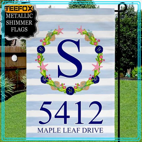 Personalized Address Garden Flag Yard Decor House Flag