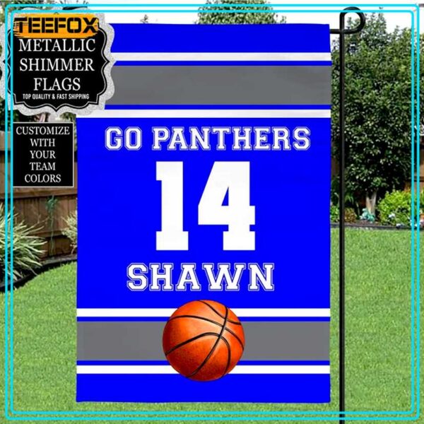 Personalized Basketball Garden Flag House Flag