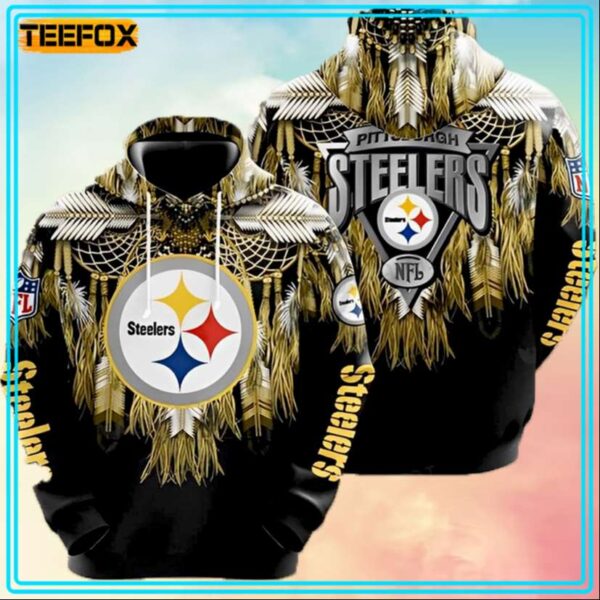 Pittsburgh Steelers Native American 3D Hoodie