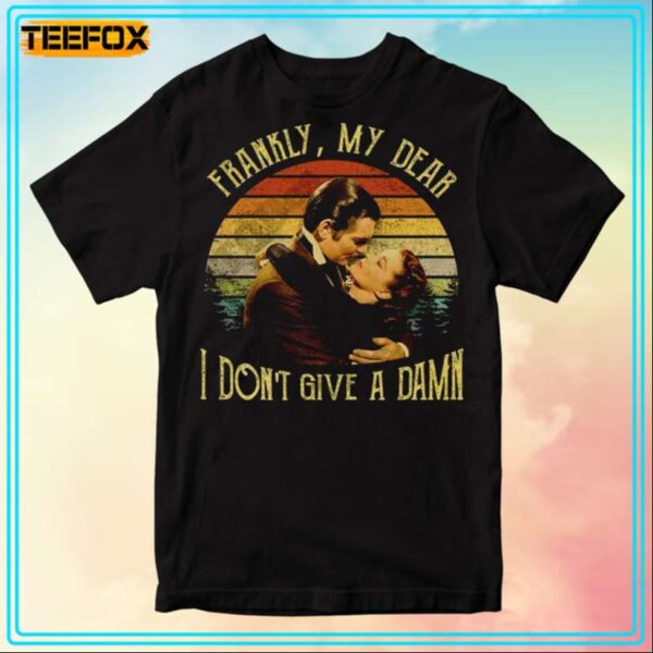 Rhett Butler Frankly My Dear I Dont Give A Damn Movie T Shirt