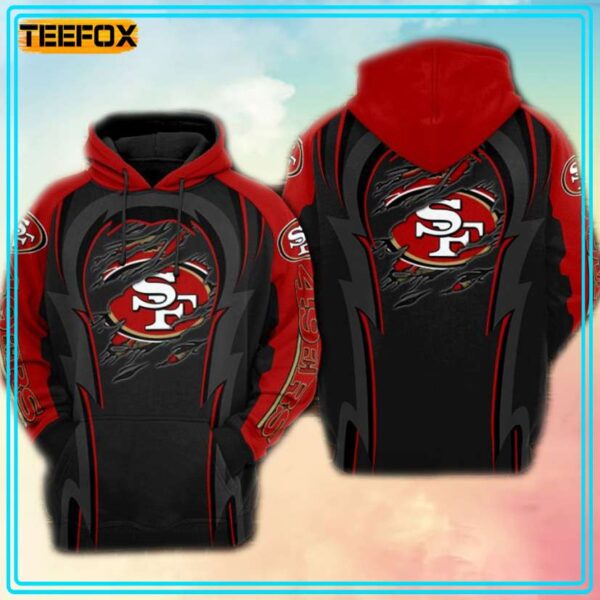 San Francisco 49ers Football Team NFL 3D Hoodie