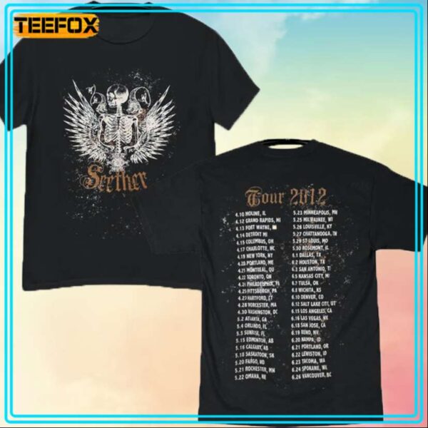 Seethers 2012 Concert and Tour T Shirt