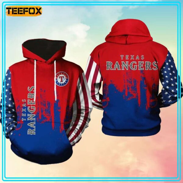 Texas Rangers MLB Team 3D Hoodie