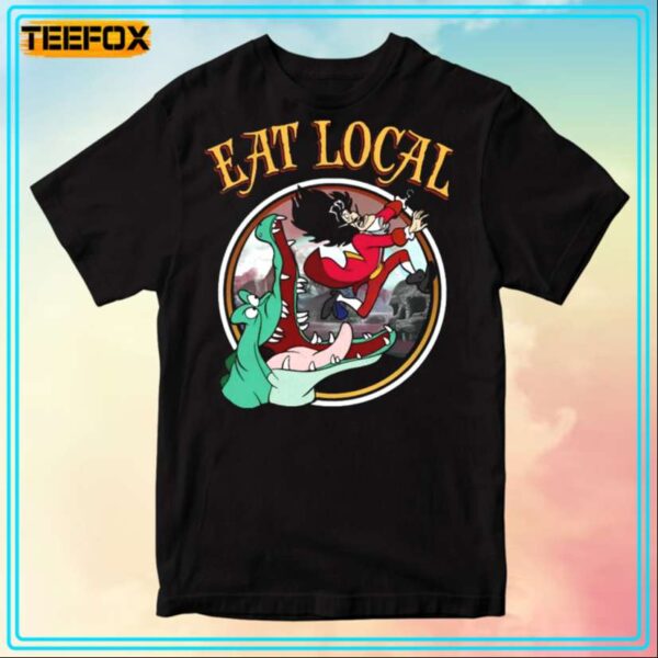 Tick Tock The Crocodile Captain Hook Eat Local T Shirt