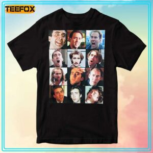 Twelve Funny Faces Of Nicolas Cage T Shirt