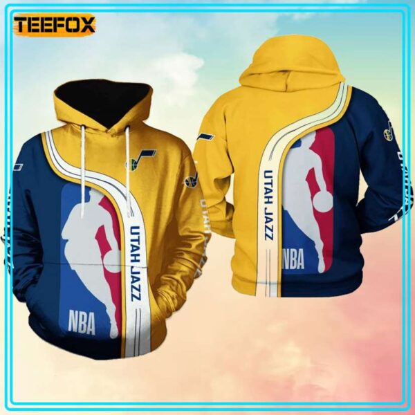 Utah Jazz NBA Team 3D Hoodie