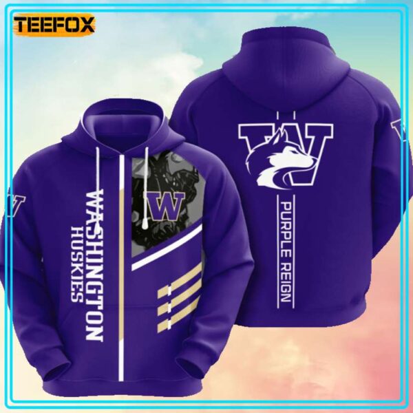 Washington Huskies American Football 3D Hoodie