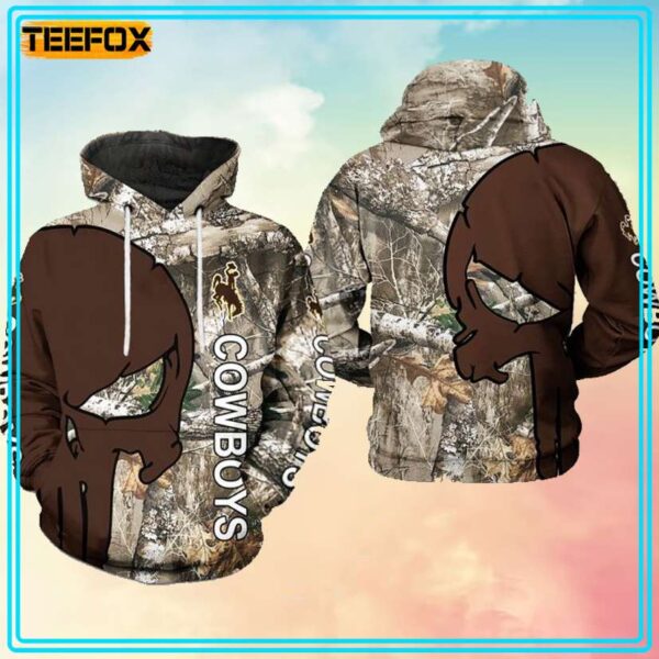 Wyoming Cowboys NCAA Camo Veteran 3D Hoodie