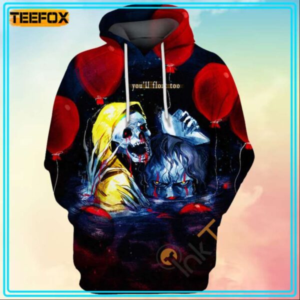 Youll Float Too Pennywise Unisex 3D Hoodie