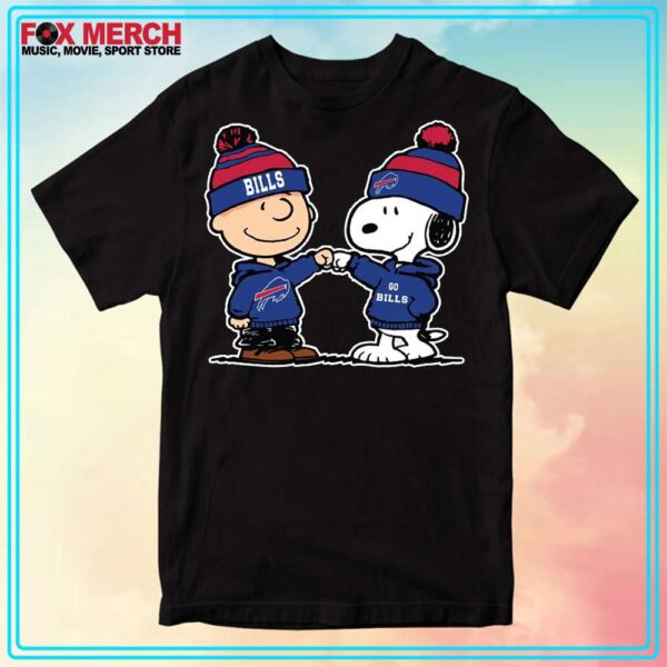 Charlie Brown And Snoopy Buffalo Bills Team Shirt