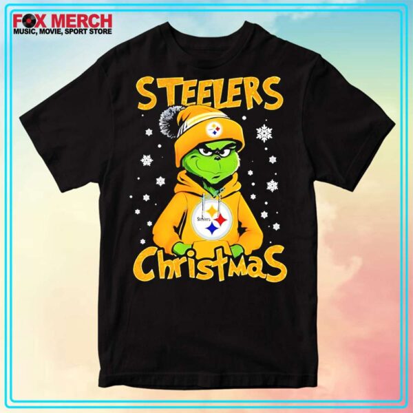 Christmas Grinch Pittsburgh Steelers Team Shirt