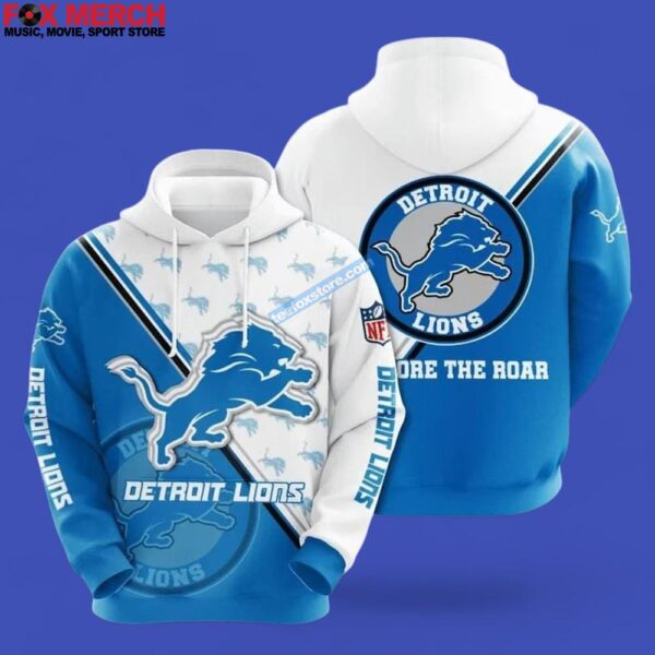 Detroit Lions Football Logo Unisex 3D Hoodie Photoroom