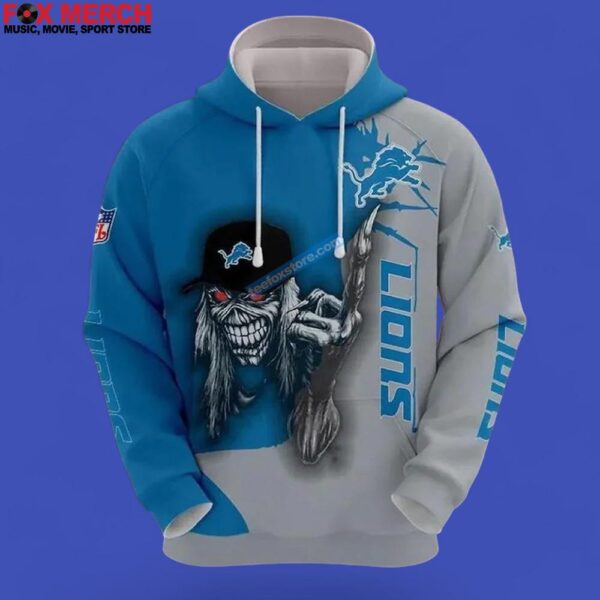 Detroit Lions Football Team Unisex 3D Hoodie Photoroom