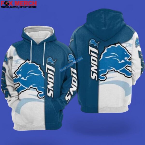 Detroit Lions Football Unisex 3D Hoodie Photoroom