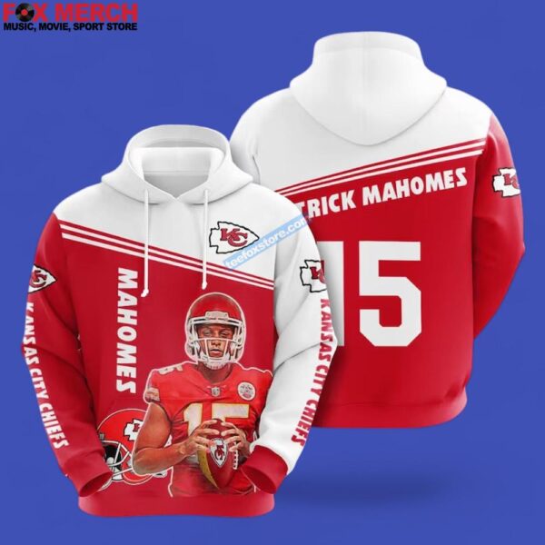 Patrick Mahomes Kansas City Chiefs 3D Hoodie Photoroom