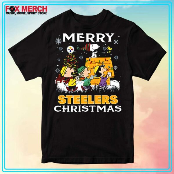 Peanuts Snoopy Xmas Merry Steelers Christmas Unisex Shirt