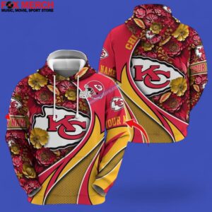 Personalized Kansas City Chiefs Football Custom Name 3D Hoodie Photoroom