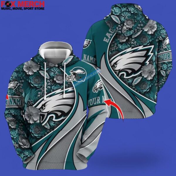 Personalized Philadelphia Eagles Football 3D Hoodie Photoroom