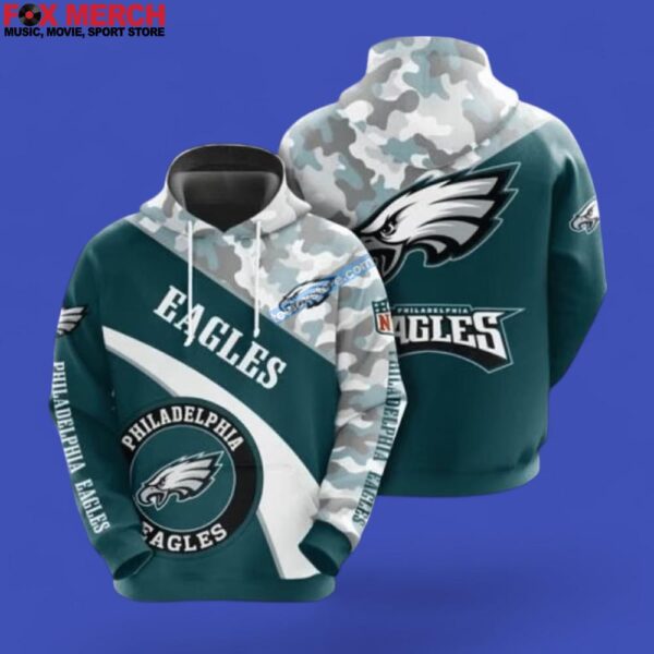 Philadelphia Eagles Football Team Unisex 3D Hoodie Photoroom