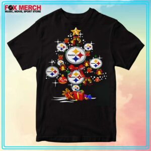 Pittsburgh Steelers Logo With Christmas Tree Unisex Shirt