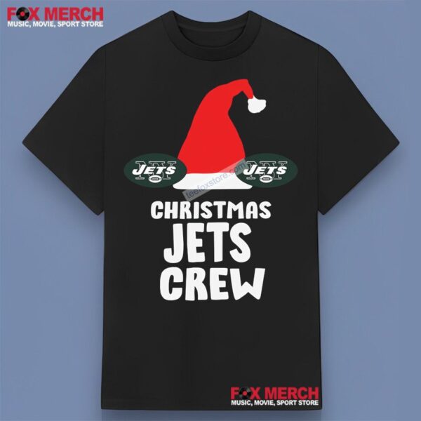 Santa Hat Christmas Crew New York Jets Unisex T Shirt 1