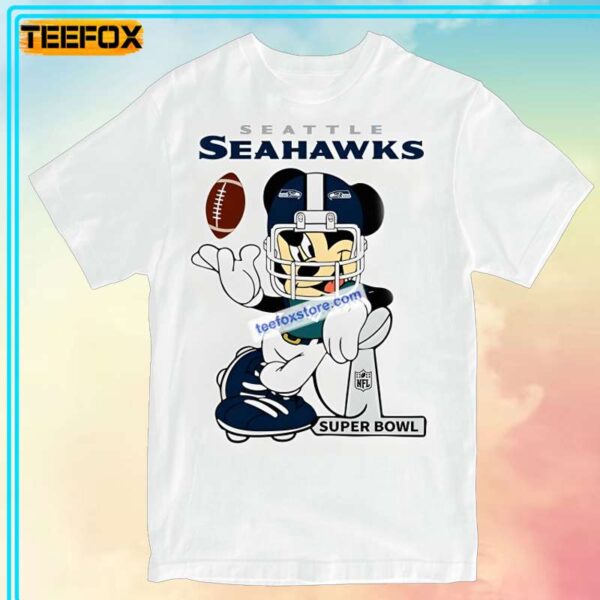 Seattle Seahawks Supper Bowl with Mickey Mouse T Shirt