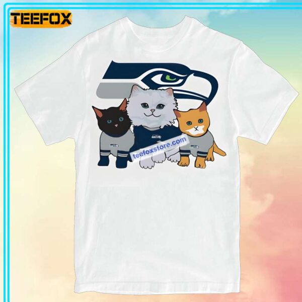 Seattle Seahawks with Cat Pet T Shirt