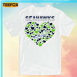 Seattle Seahawks with Heart Logo T Shirt