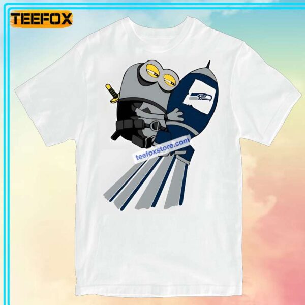 Seattle Seahawks with Ninja Minions T Shirt