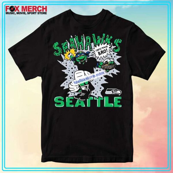 Seattle Seahawks with Ninja Turtles T Shirt