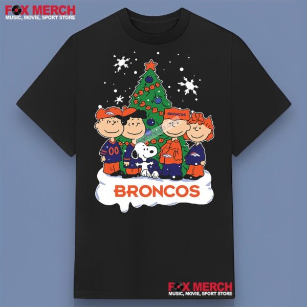 Snoopy Christmas Tree Denver Broncos Unisex T Shirt