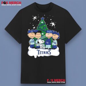 Snoopy Christmas Tree Tennessee Titans Unisex T Shirt