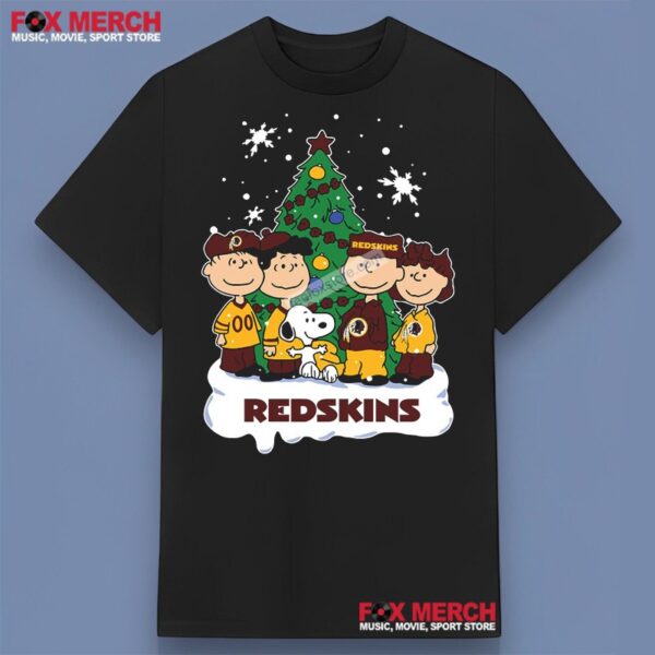 Snoopy Christmas Tree Washington Redskins Unisex T Shirt