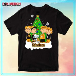 Snoopy The Peanuts Pittsburgh Steelers Xmas Tree Unisex Shirt