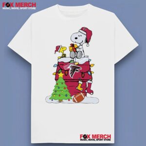Snoopy Woodstock Atlanta Falcons Christmas Unisex T Shirt 1