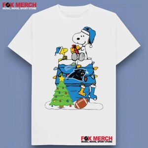 Snoopy Woodstock Carolina Panthers Christmas Unisex T Shirt 1