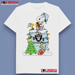 Snoopy Woodstock Las Vegas Raiders Christmas Unisex T Shirt 1