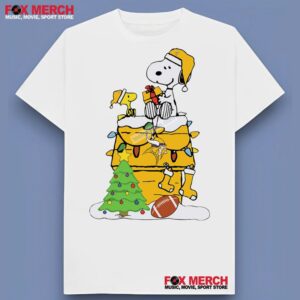 Snoopy Woodstock Minnesota Vikings Christmas Unisex T Shirt 1