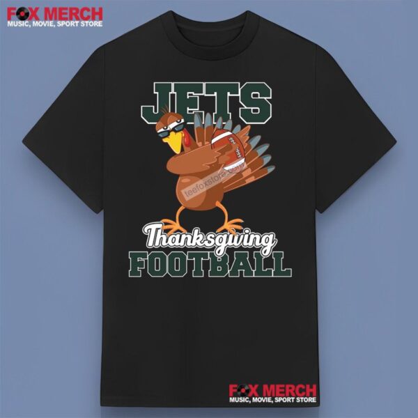 Turkey Dabbing Thanksgiving New York Jets Unisex T Shirt 1